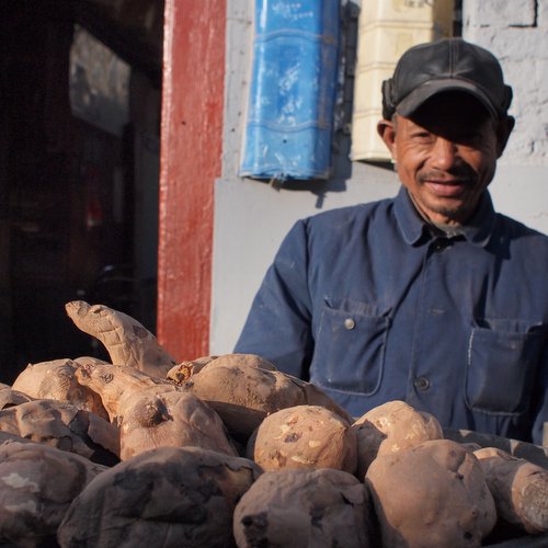 Sweet potato seller