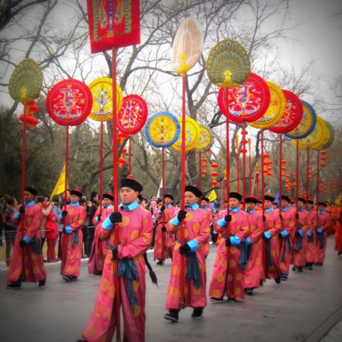 Beijing temple of heaven Chinese New Year