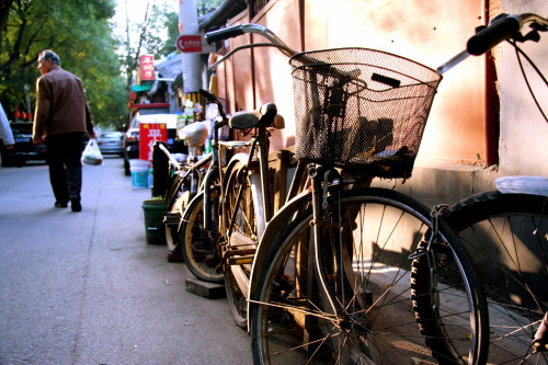 Bikes on our hutong