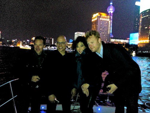 Team Cumberbatch takes to the Huangpu. 