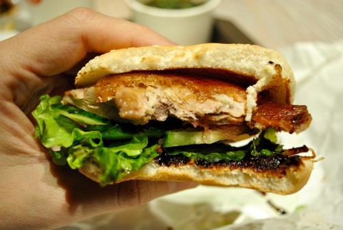 DaDong Peking duck burger layer by layer