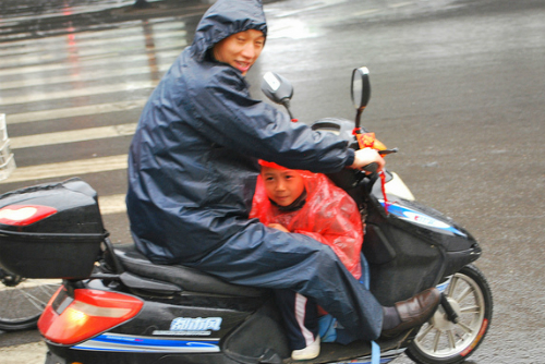 Family wet weather scooter China