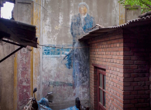 Mao mural in Beijing hidden gems