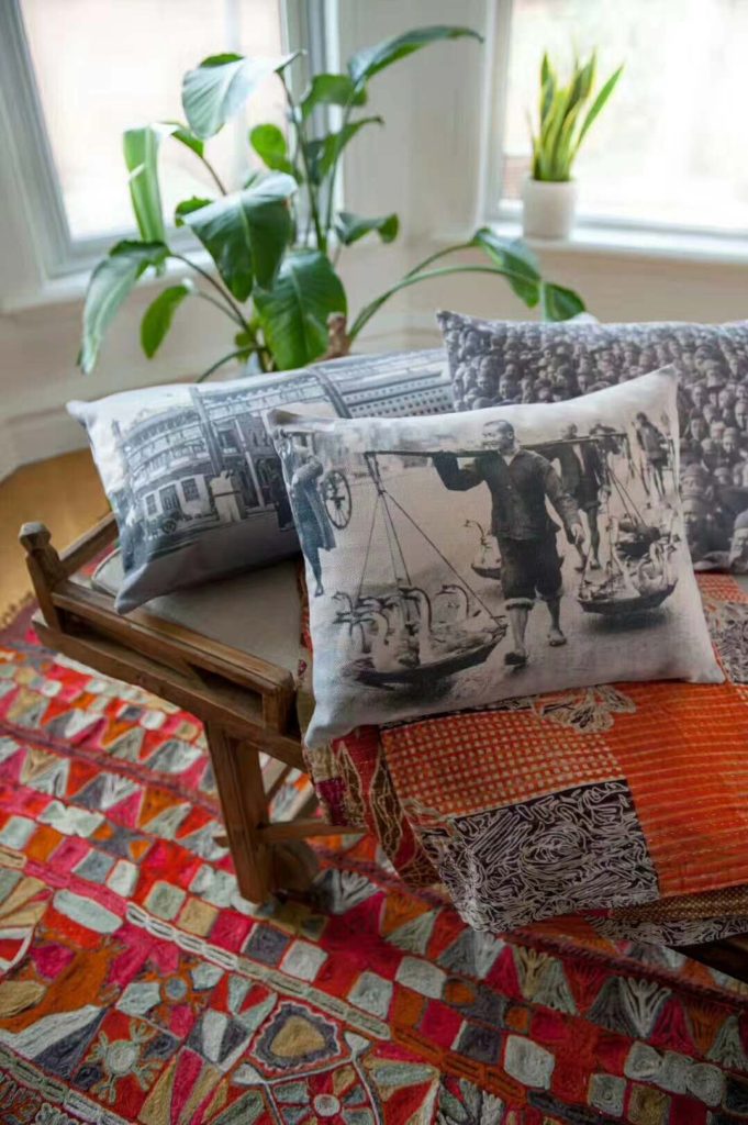 Beijing Postcards cushions