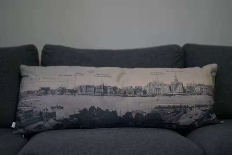 Beijing Postcards Bund Cushion